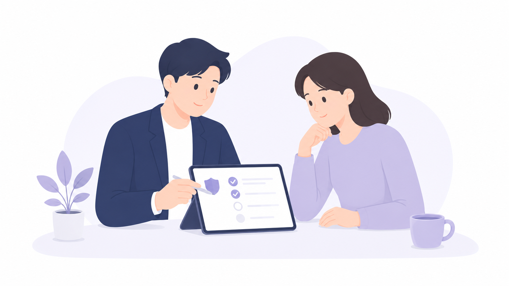 고객 상황에 맞게 보장을 설명하는 이미지
